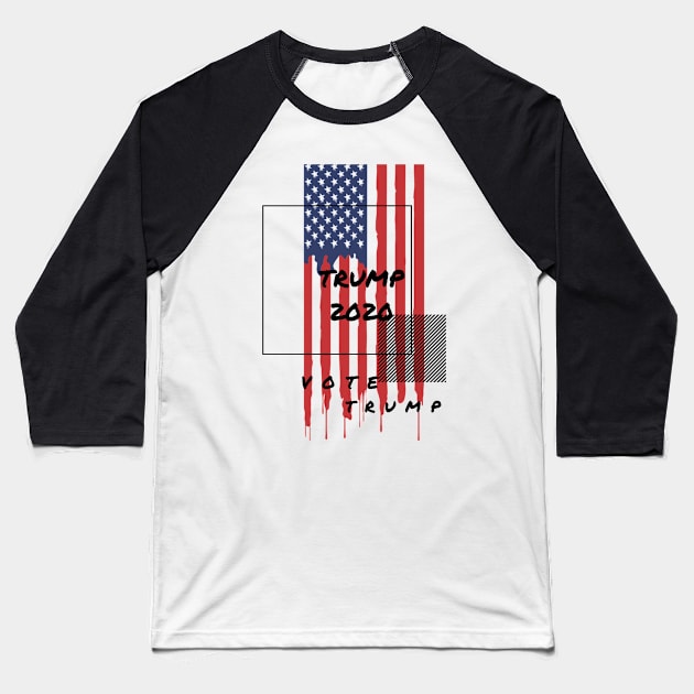 DONALD TRUMP FOR PRESIDENT 2020 Baseball T-Shirt by Rebelion